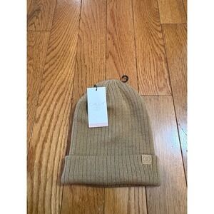 New CALLA Women Tan Ribbed Beanie Hat 100% Acrylic Winter Warm Knit Cap